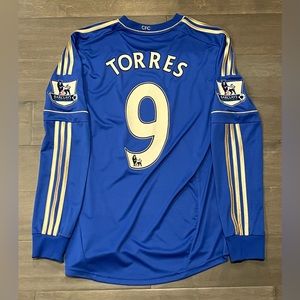 TORRES #9 ADIDAS CHELSEA 2012/2013 SOCCER JERSEY SHIRT M 100% AUTHENTIC